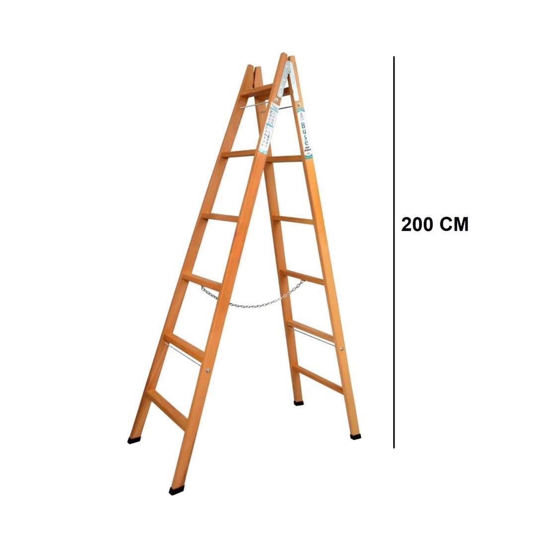 Buse A Tipi Ahşap Merdiven 6 Basamaklı 200 cm AG-106