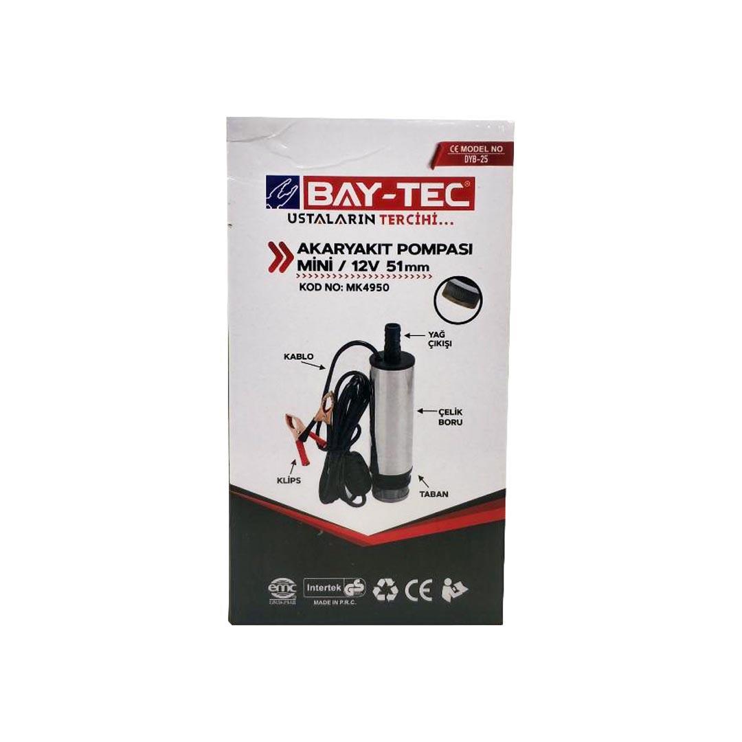Bay-Tec MK4950 Akaryakıt Pompası Mini 12V 51 mm