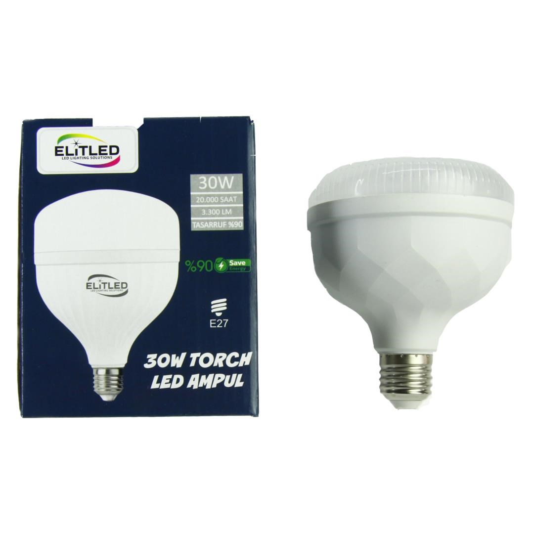 Elitled 30W E27 Torch Led Ampul - Beyaz Işık
