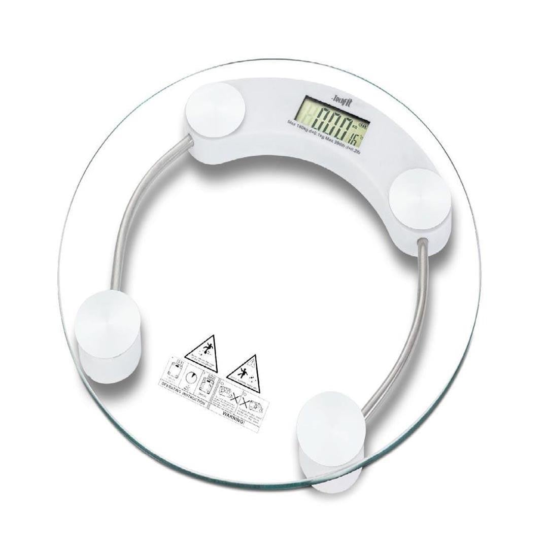 Techfit TF-1051 Dijital Yuvarlak Temperli Cam Baskül Terazi