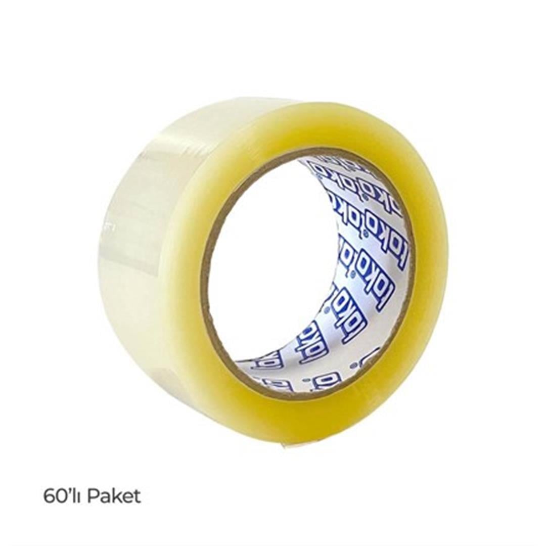 Toko Hotmelt Koli Bandı 45 mm x 100 metre Şeffaf 60Lı Paket