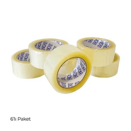 Toko Hotmelt Koli Bandı 45 mm x 100 metre Şeffaf 6Lı Paket