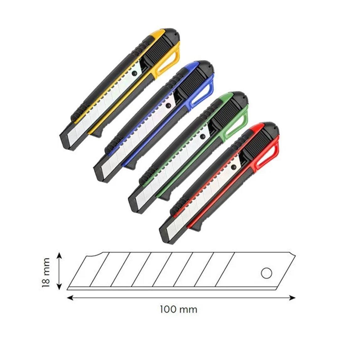 Vip-Tec VT875101 Plastik Gövdeli Geniş Maket Bıçağı 18 mm