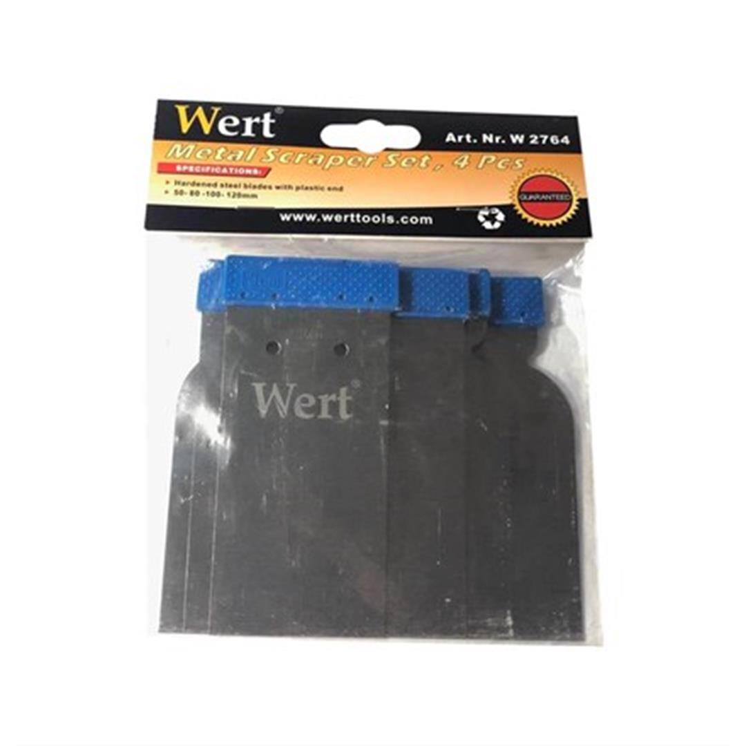 Wert W-2764 Metal Macunlama Seti (Oto Ispatulası) - 4 Parça