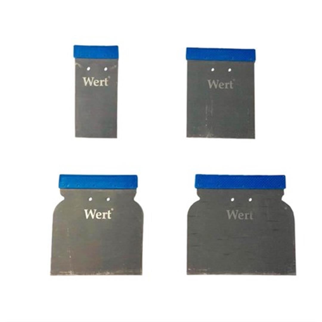 Wert W-2764 Metal Macunlama Seti (Oto Ispatulası) - 4 Parça