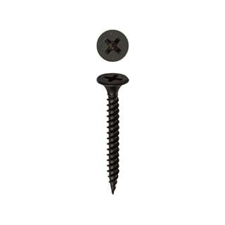 3.5x45 Borazan Başlı Sivri Uçlu Seyrek Dişli Alçıpan Vidası Siyah