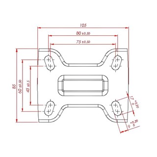 Kama K3307 SLP 125 Sabit Tablalı Orta Sanayi Tekeri 125 mm Çaplı