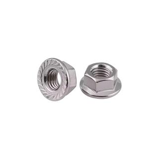 M6 A2 Paslanmaz Inox Altıköşe Flanşlı Somun DIN 6923