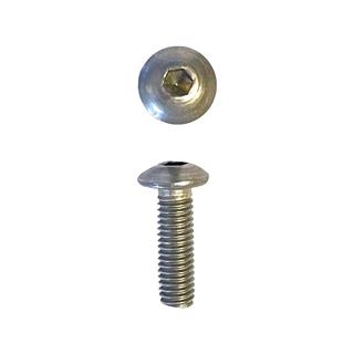 M6x10 DIN 7380 A2 Bombe Başlı Paslanmaz Inox İmbus Cıvata