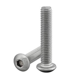 M12x35 DIN 7380 Bombe Başlı İmbus Cıvata Beyaz