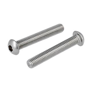 M10x20 DIN 7380 Bombe Başlı İmbus Cıvata Beyaz