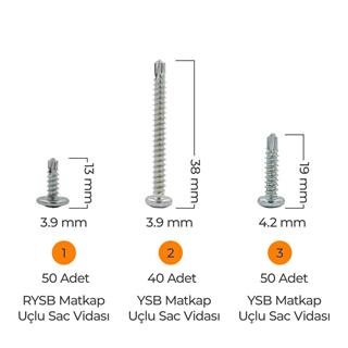 Toko Hobi-3 Matkap Uçlu Akıllı Vida Seti 435 Parça 14 Çeşit Organizer Takım Çantalı