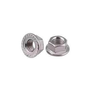 M8 A2 Paslanmaz Inox Altıköşe Flanşlı Somun DIN 6923