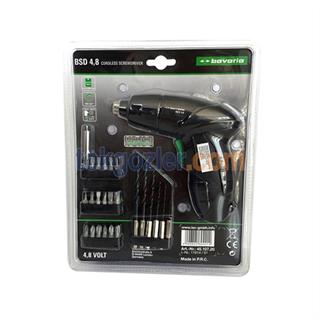 Bavaria BSD 4,8 Şarjlı Vidalama 24 Parça Aksesuarlı