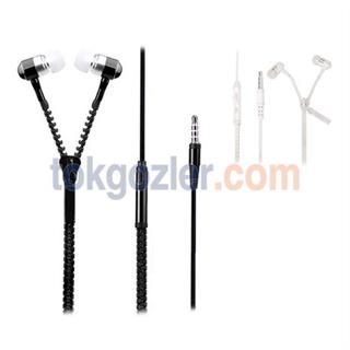 Bewell BK-2370 Mikrofonlu Fermuarlı Kulak İçi Kulaklık