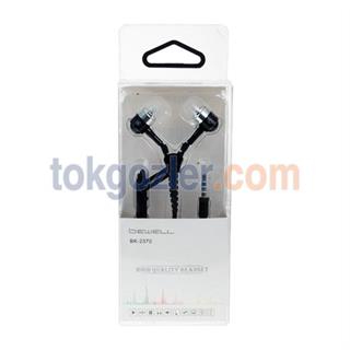 Bewell BK-2370 Mikrofonlu Fermuarlı Kulak İçi Kulaklık