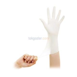 Beybi Lateks Muayene Eldiveni Pudralı Small (Küçük Boy) 100lü Paket