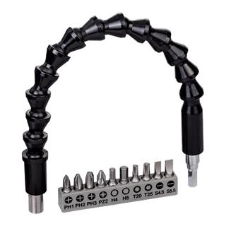 Bosch 10 Adet Vidalama Ucu ve 30 cm Uzatma Adaptörü Seti