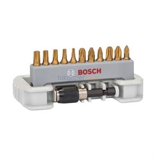 Bosch 11+1 Parça MaxGrip Vidalama Ucu Seti Uç Tutucu Dahil