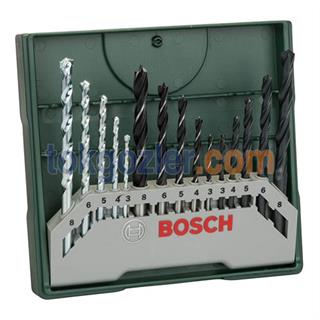 Bosch 15 Parçalı Mini X-Line Karışık Delme Seti