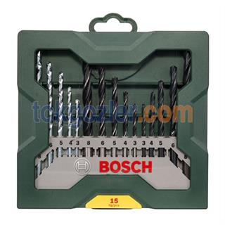 Bosch 15 Parçalı Mini X-Line Karışık Delme Seti