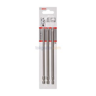 Bosch 3 Parça ExtraHard Ekstra Sert Vidalama Ucu PH1/2/3x152 mm