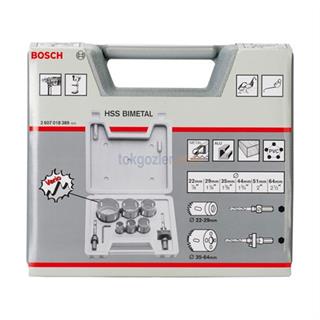 Bosch 9 Parçalı Bimetal Panç - Delik Açma Testeresi Seti 22-64 mm