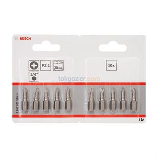 Bosch ExtraHard Ekstra Sert Vidalama Ucu PZ 1x25 mm 10lu Paket