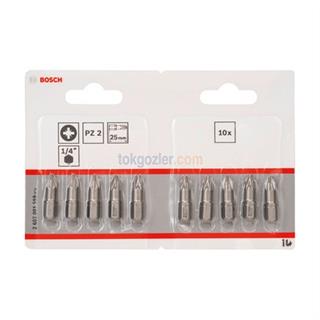Bosch ExtraHard Ekstra Sert Vidalama Ucu PZ 2x25 mm 10lu Paket