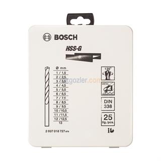 Bosch HSS-G Metal Matkap Ucu Seti 25 Parça