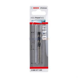 Bosch HSS PointTeQ Spiral Metal Matkap Ucu 3.5 mm 2li Paket