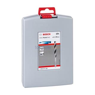 Bosch HSS PointTeQ Spiral Metal Matkap Ucu Seti 19 Parça