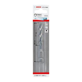 Bosch Impact Control HSS Altıgen Şaftlı Spiral Metal Matkap Ucu 6.0x98 mm