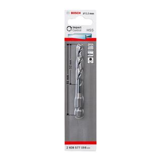 Bosch Impact Control HSS Altıgen Şaftlı Spiral Metal Matkap Ucu 5.0x91 mm