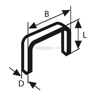 Bosch İnce Zımba Teli Tip 53 11.4x0.74x12 mm