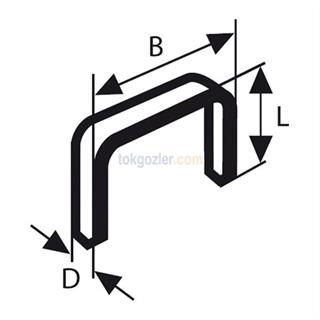 Bosch İnce Zımba Teli Tip 53 11.4x0.74x18 mm