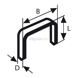 Bosch İnce Zımba Teli Tip 53 11.4x0.74x8 mm