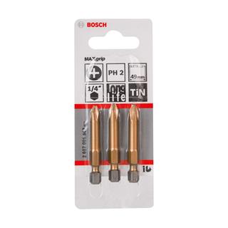 Bosch MaxGrip Vidalama Ucu PH2x49 mm 3lü Paket