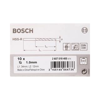Bosch Metal Matkap Ucu HSS-R 1x34 mm 10lu Paket