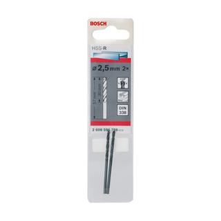 Bosch Metal Matkap Ucu HSS-R 2.5x57 mm 2li Paket