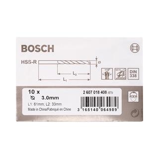 Bosch Metal Matkap Ucu HSS-R 3x61 mm 10lu Paket