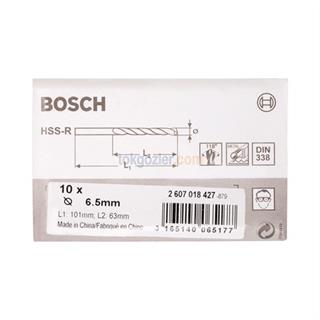 Bosch Metal Matkap Ucu HSS-R 6.5x101 mm 10lu Paket