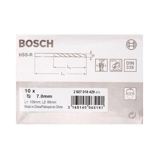 Bosch Metal Matkap Ucu HSS-R 7x109 mm 10lu Paket