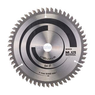 Bosch MultiMaterial 190x20/16 mm 54 Diş Daire Testere Bıçağı