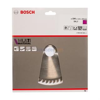 Bosch MultiMaterial 190x30 mm 54 Diş Daire Testere Bıçağı