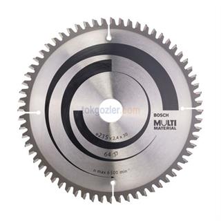 Bosch MultiMaterial 235x30/25 mm 64 Diş Daire Testere Bıçağı