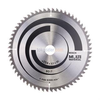Bosch MultiMaterial 254x30 mm 60 Diş Daire Testere Bıçağı
