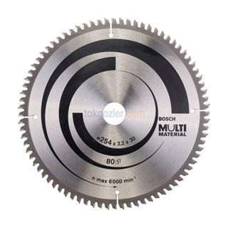Bosch MultiMaterial 254x30 mm 80 Diş Daire Testere Bıçağı