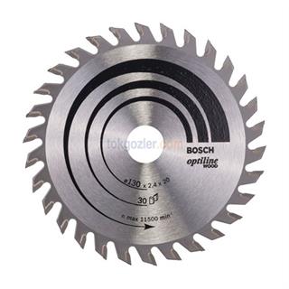 Bosch Optiline Wood 130x20/16 mm 30 Diş Ahşap İçin Daire Testere Bıçağı
