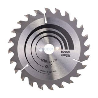 Bosch Optiline Wood 160x20/16 mm 24 Diş Ahşap İçin Daire Testere Bıçağı